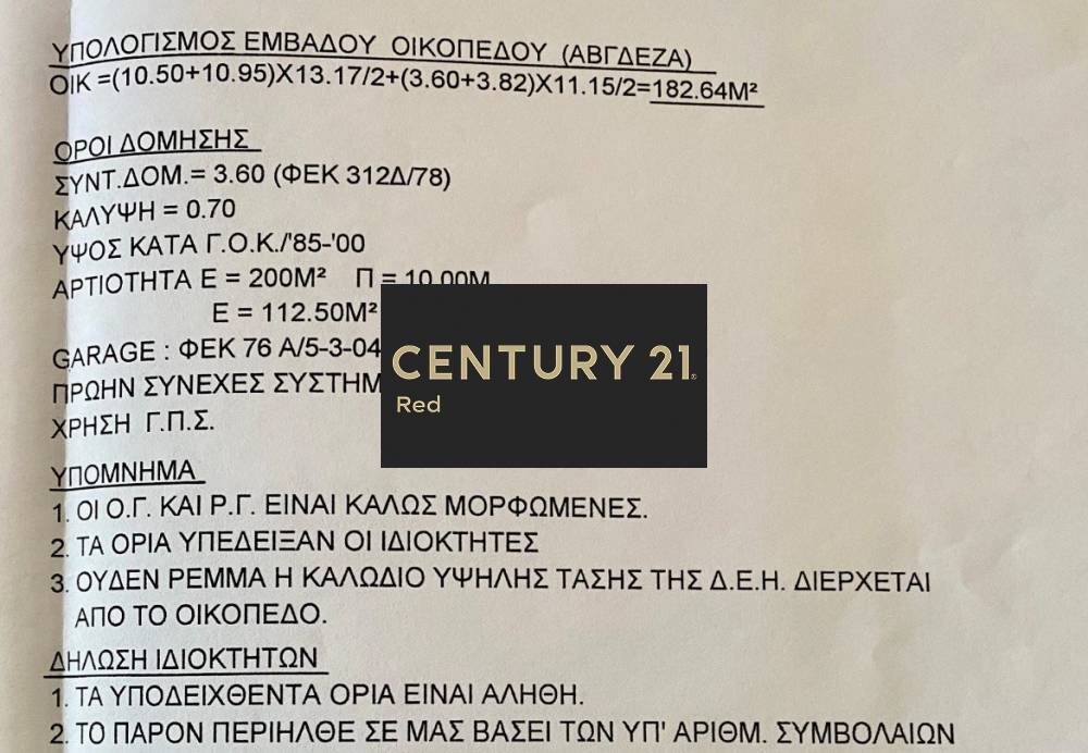 Οικόπεδο — Λεωφ. Πατησίων - Λεωφ. Αχαρνών